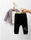 Costumas Hi Friends, model gri inchis-negru picture - 3