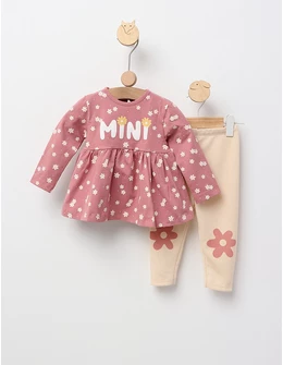 Costumas Mini Musetel roz-pudra