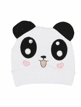 Fes bumbac panda model alb-inimioare roz 38-40