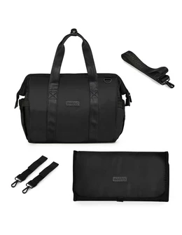 Geanta multifunctionala pentru parinti Skiddou Inger, Onyx, Negru 2
