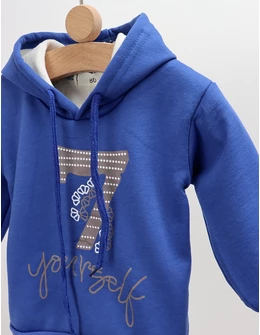 Hanorac albastru baietei 7