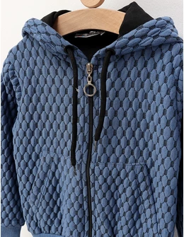 Hanorac Winter Warm Fashion, albastru