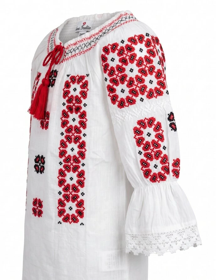 IE TRADITIONALA cu broderie Crina picture - 3