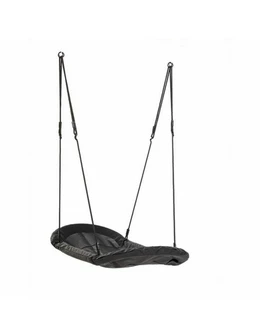 Leagan cuib oval Grandoh negru pentru 3 copii KBT 2