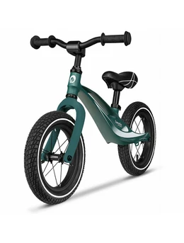 Lionelo - Bicicleta usoara Bart Air, Fara pedale, Cu roti gonflabile, Cu cadru din magneziu, Cu ghidon si sa reglabile, Greutate 3.8 Kg, 12 inch, Conform cu standardul european de securitate EN71, Green Forest 1