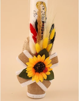 Lumanare botez traditional fetita 2