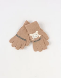 Manusi copii baby rabbit bej