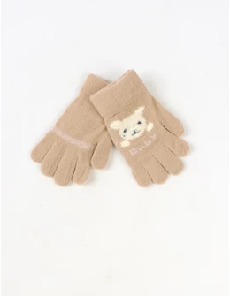 Manusi copii baby rabbit crem