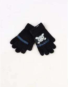 Manusi copii baby rabbit negru