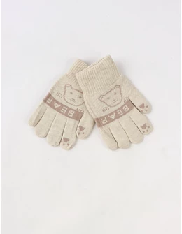 Manusi copii Bear crem