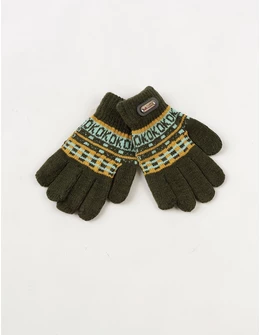 Manusi copii OKOKOK verde inchis