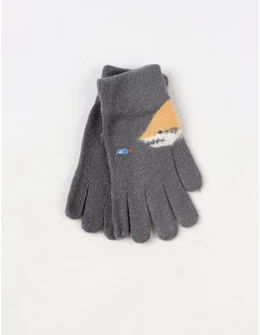 Manusi copii SHARK gri inchis