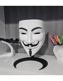 Masca Anonymous (hacker group) Halloween, material rezistent, gros, PLA