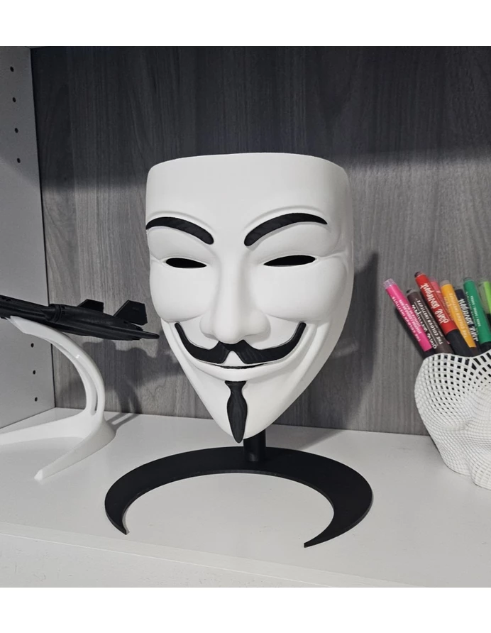 Masca Anonymous (hacker group) Halloween, material rezistent, gros, PLA picture - 2