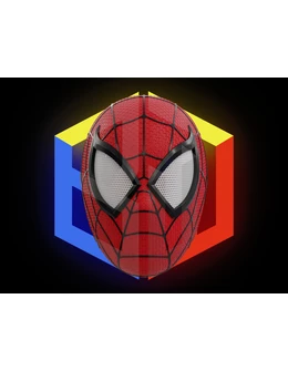 Masca Spider-Man Textura realista, Adult, 4 Elemente