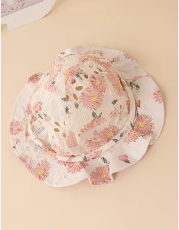 Palarie Pink Flowers multicolor 2