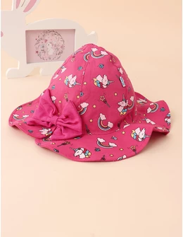Palarie Unicorn si Curcubeu ciclam