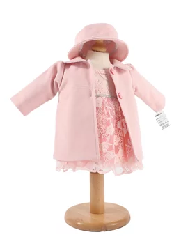 Palton cu rochita Carla roz
