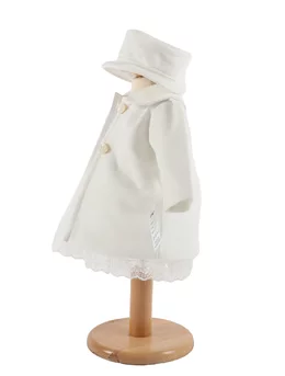 Palton cu rochita ELY model alb 2