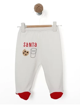 Pantalonasi cu botosei Santa-C-M alb 1