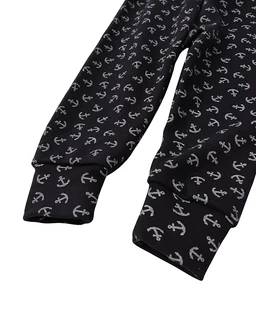 Pantaloni bebe, cu ancore, model bleumarin