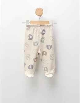 Pantaloni cu botosei Ace Trase, Elefantel, crem