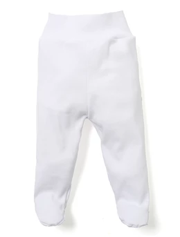 Pantaloni cu botosei albi 68 (3-6 luni)