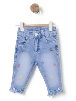 Pantaloni de blug BULINUTE albastru 86 (12-18 luni)