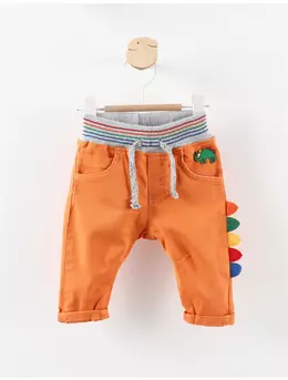 Pantaloni de blug dino boys portocaliu 1