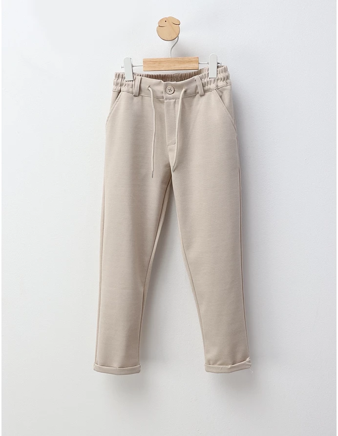 Pantaloni eleganti Rafael crem picture - 2