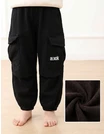 Pantaloni imblaniti, Cargo Ainck Tactics, negru picture - 1