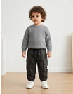 Pantaloni imblaniti Remus gri inchis picture - 4