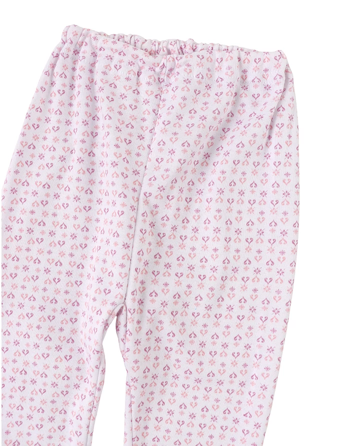 Pantaloni imprimati alb-mov Inimioare picture - 2