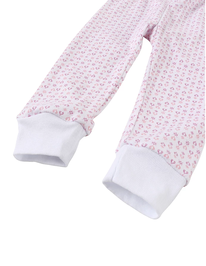 Pantaloni imprimati alb-mov Inimioare picture - 3