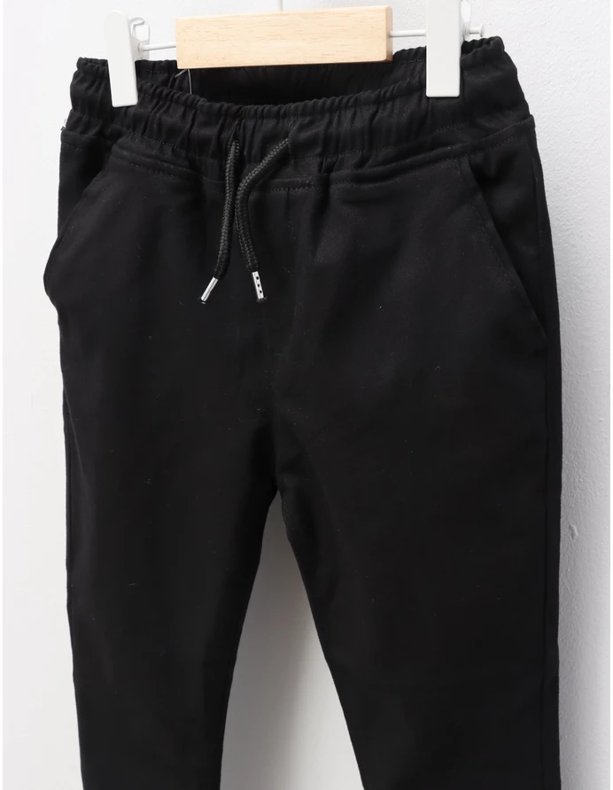 Pantaloni tercot, Arthur, negru picture - 3