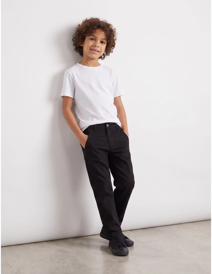 Pantaloni tercot Sergiu negru picture - 2