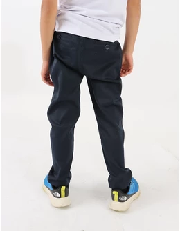 Pantaloni tercot uniforma slim, bleumarin