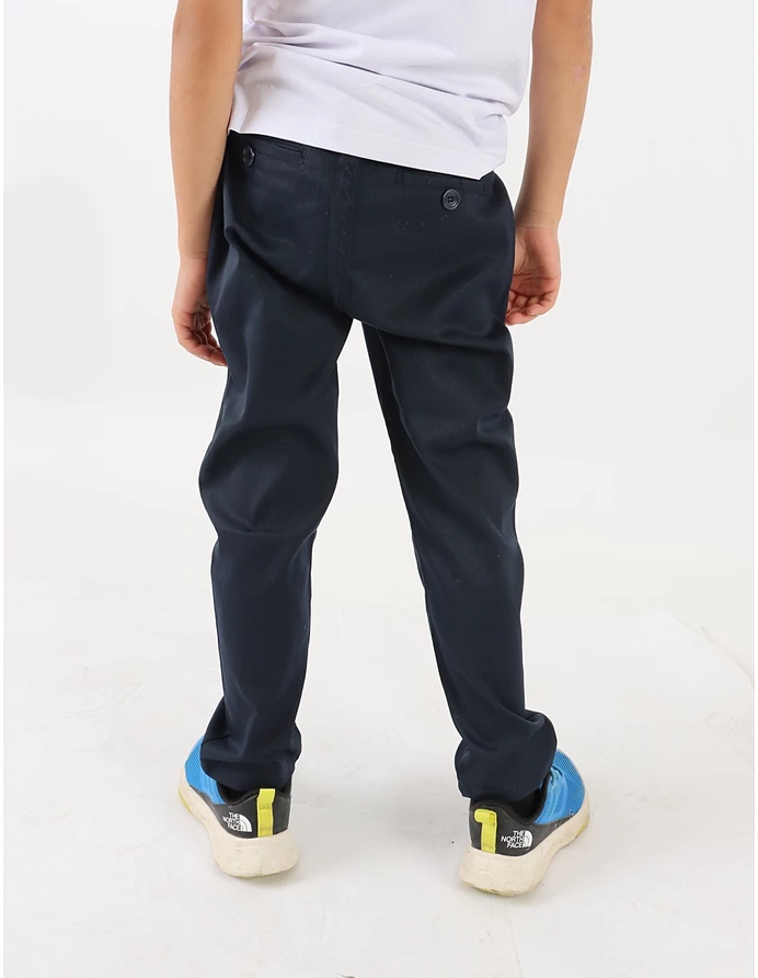 Pantaloni tercot uniforma slim, bleumarin picture - 2
