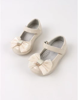 Pantofi Apawwa cu organza, eleganti crem