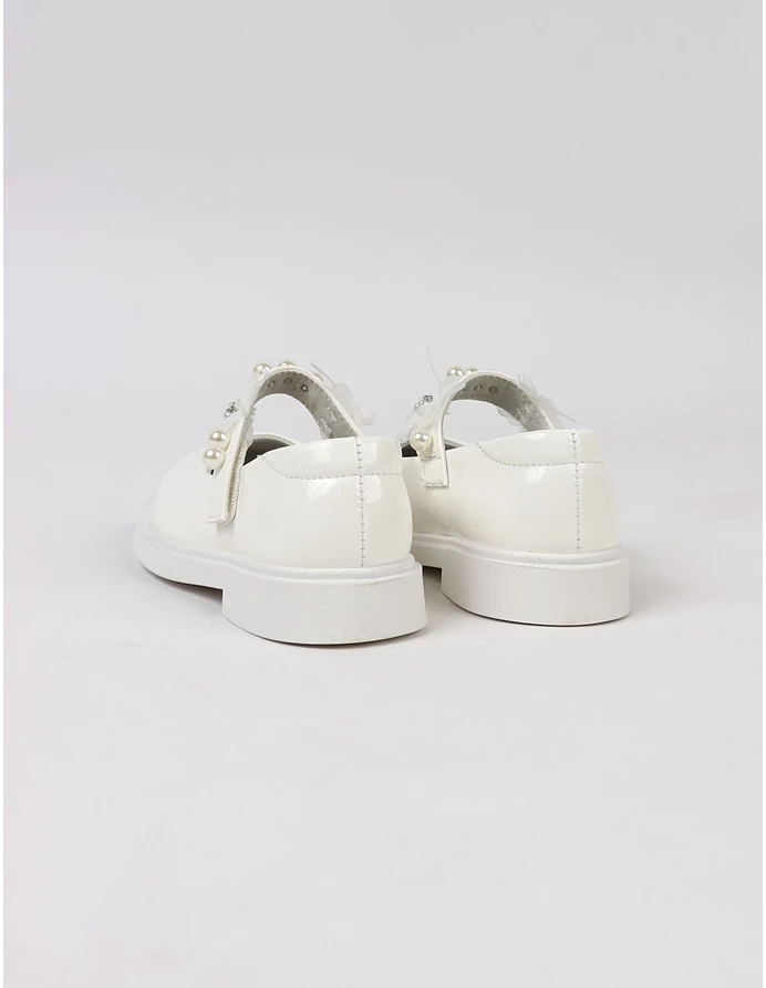 Pantofi perle Olivia alb picture - 5