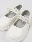 Pantofi perle Olivia alb picture - 7