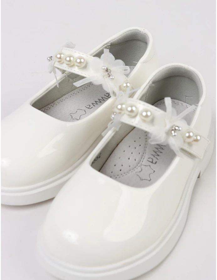 Pantofi perle Olivia alb picture - 7