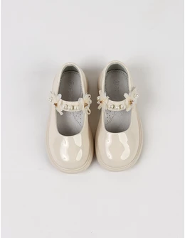 Pantofi perle Olivia bej