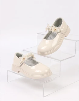 Pantofi perle Olivia bej