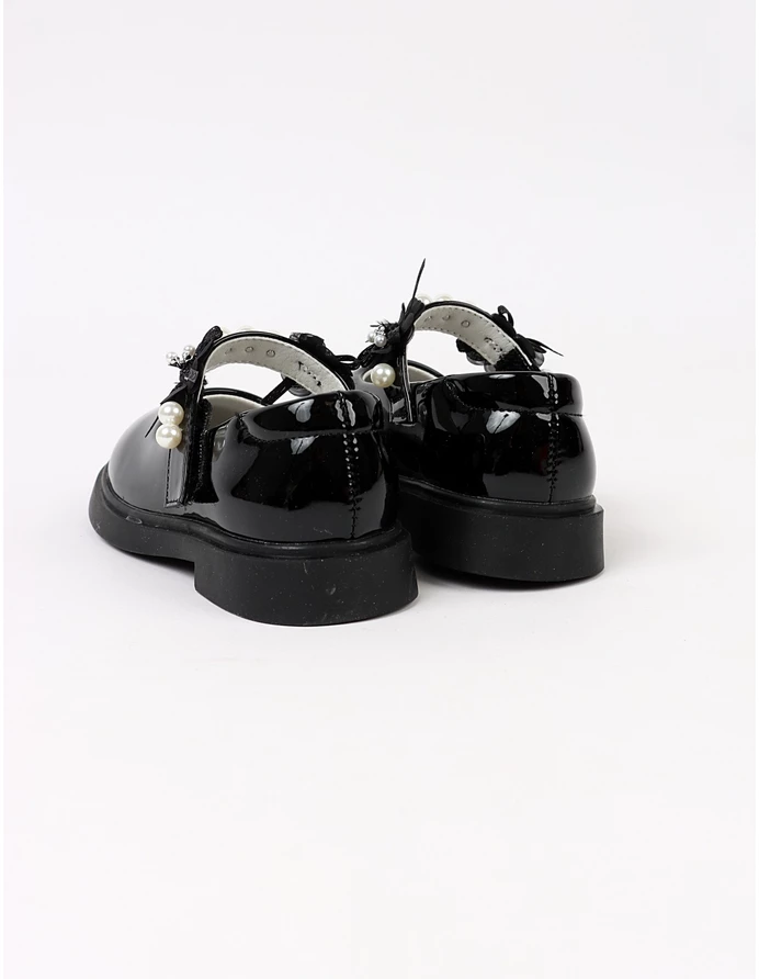 Pantofi perle Olivia negru picture - 5