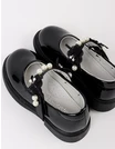 Pantofi perle Olivia negru picture - 6