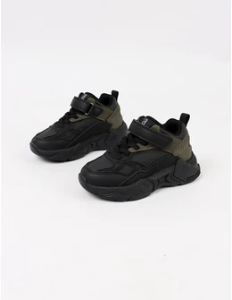 Pantofi sport Apawwa Rodrigo negru-kaki