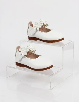 Pantofiori eleganti Simina alb