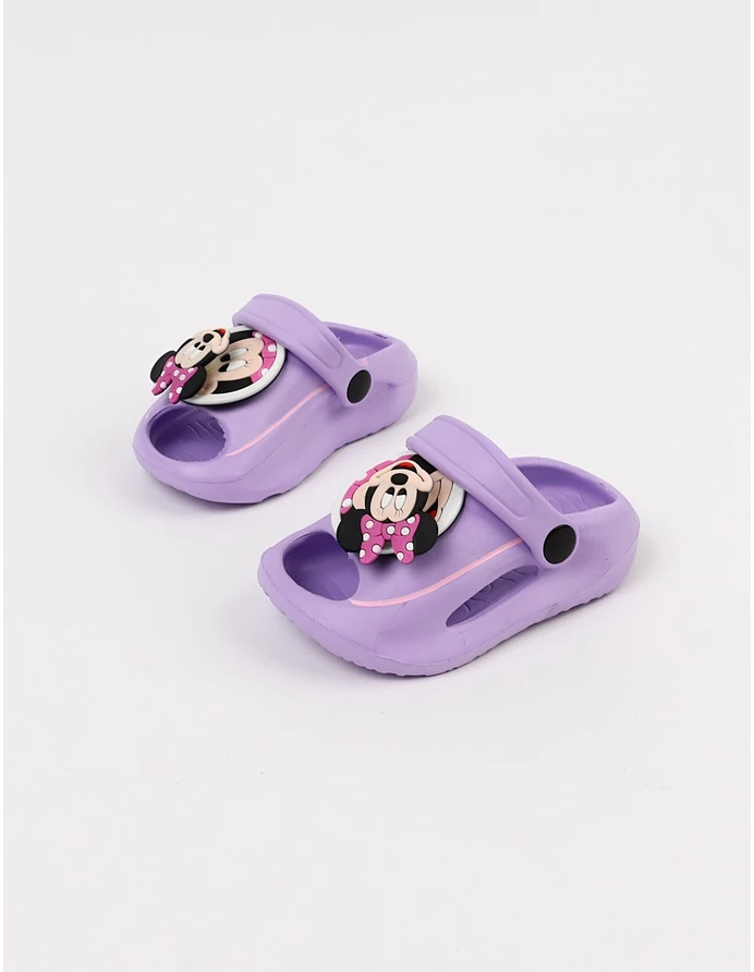 Papuci spuma Jibbtz rotativ Minnie, mov picture - 2