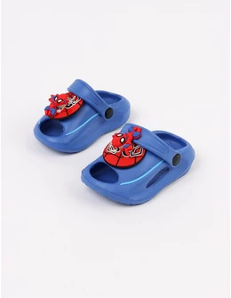 Papuci spuma Jibbtz rotativ Spider-Man, albastru